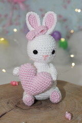 Backgrounds and photos of Cute Amigurumi Bunnies
