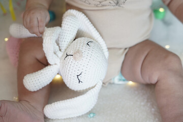 Backgrounds and photos of Cute Amigurumi Bunnies