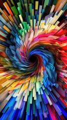 Abstract color pattern. A color vortex.