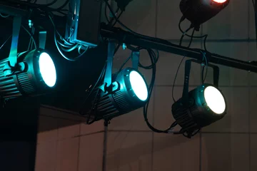 Zelfklevend Fotobehang Stage lights  © naka