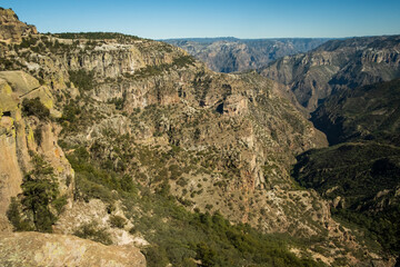 Fototapeta na wymiar Copper Canyon Mexican Mountains Skyline Mexico Chihuahua Sierra Madre Occidental