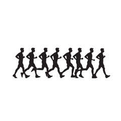 Fototapeta na wymiar men walking silhouette ,men walking silhouette clipart ,men walking silhouette vector ,men walking silhouette png