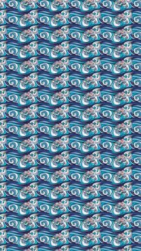 Underwater Dreamscape. Loop Background Animation