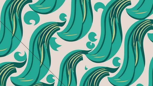 Ocean Waves Background. Loop Background Animation