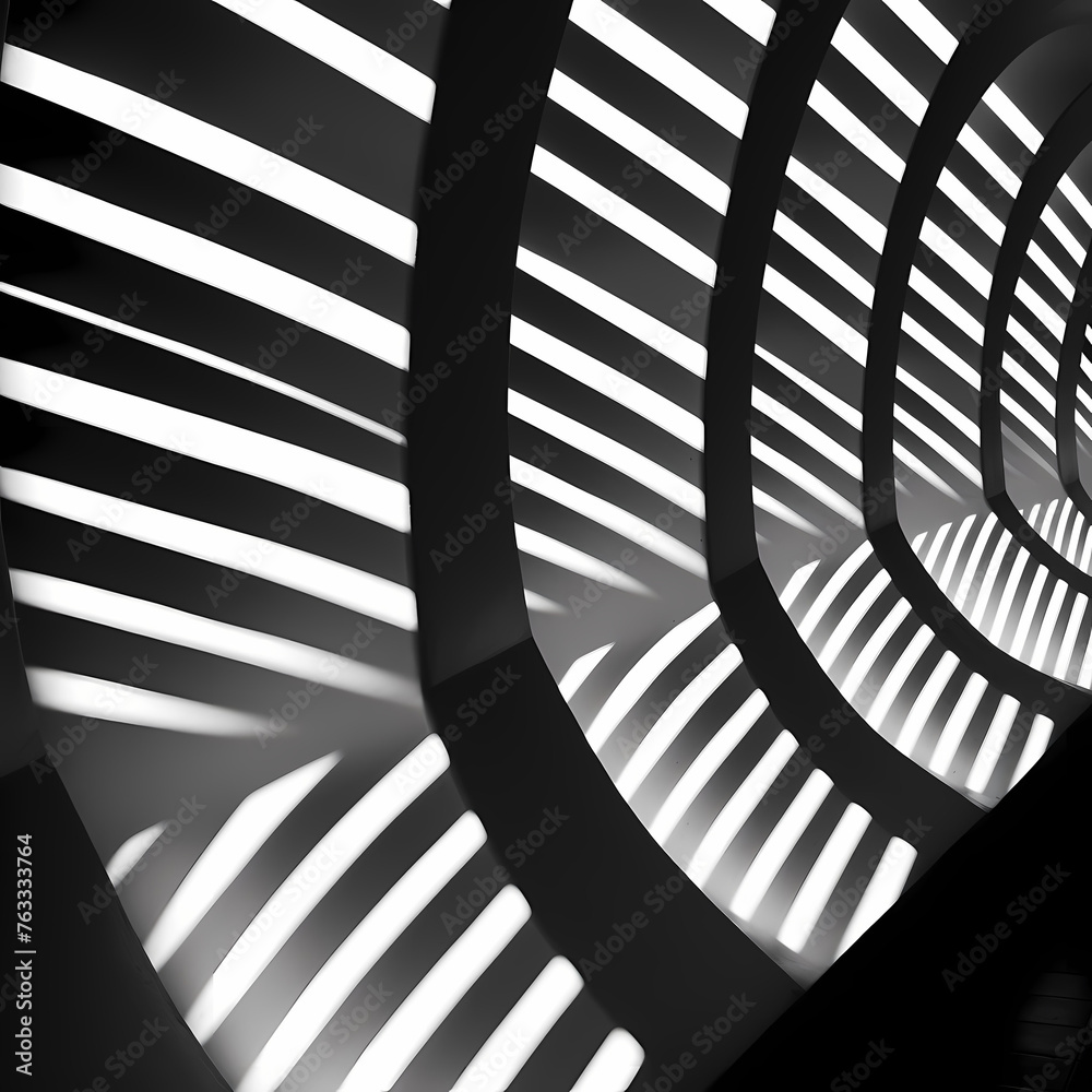 Sticker Abstract patterns of light and shadow. 