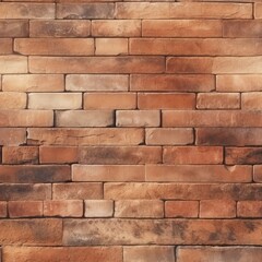 Obraz premium New Brown Terracotta Brick Blocks Wall Background Close Up, Pattern with Red Bricks or Brickwork House