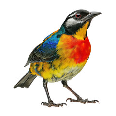 Obraz premium gurney's pitta on isolated transparent background