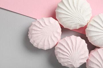 Sweet zephyr on colorful background