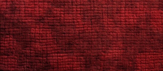 A close up of a brown fabric with a checkered plaid pattern in shades of magenta, electric blue, and peach. The fabric is textured like wood in a rectangular shape - obrazy, fototapety, plakaty