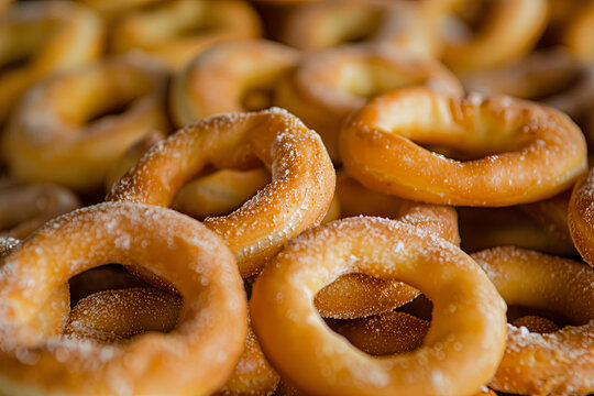 Typical Taralli snacks from south of Italy