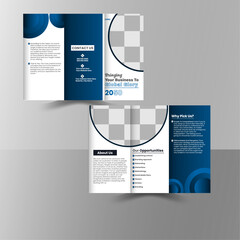 Corporate Trifold Brochure Design.	