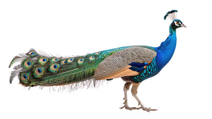 Obraz premium peafowl on isolated transparent background