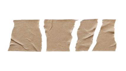 Torn brown masking tape