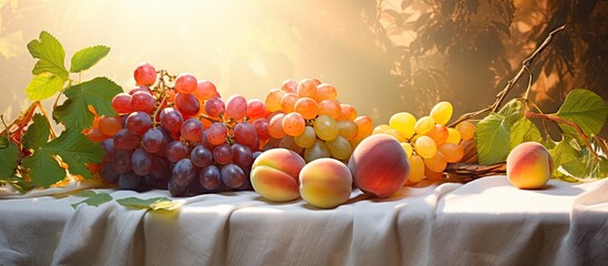Variety of fruits on a table