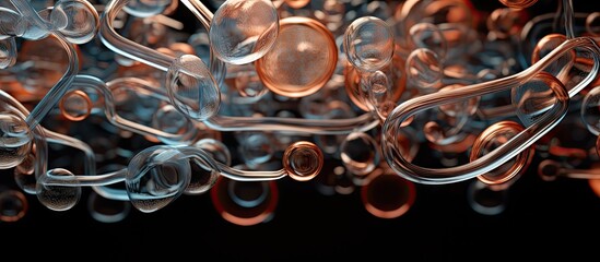 Close-up of assorted transparent beads