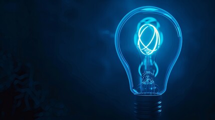 idea, light bulb, innovation, invention, lamp, power, blue neon, electric, energy, bulb, bright, concept, glass, inspiration, intelligence, light, technology, black, glow, solution, dark, object, imag