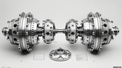 BBS LM Wheel Hub Engineering Blueprint,generative ai