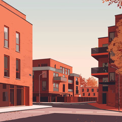 modern cartoon house