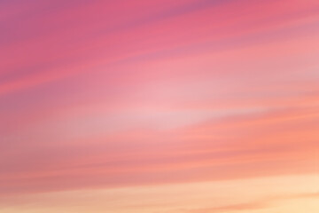 Serene gradient sunset sky, perfect for backgrounds and design