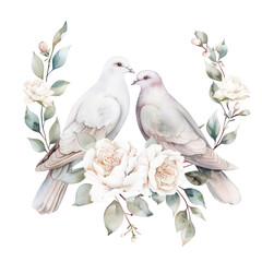watercolor floral arrangements , Watercolor wedding clipart 