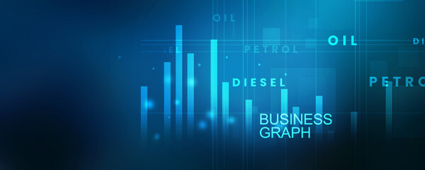 2d illustration Stock market online business concept. business Graph 
