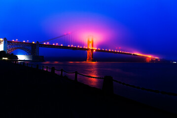 Golden Gate de noche