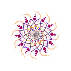 creative beautiful mandala art design