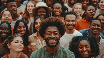 A Company’s diverse group of happy people united together. Co-workers in Harmony. Business Professionals