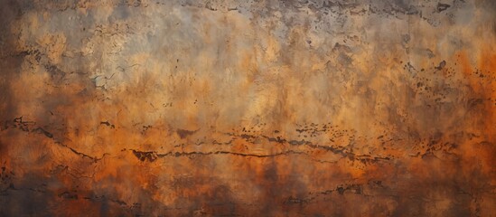 Close-up of wall painting depicting rust texture