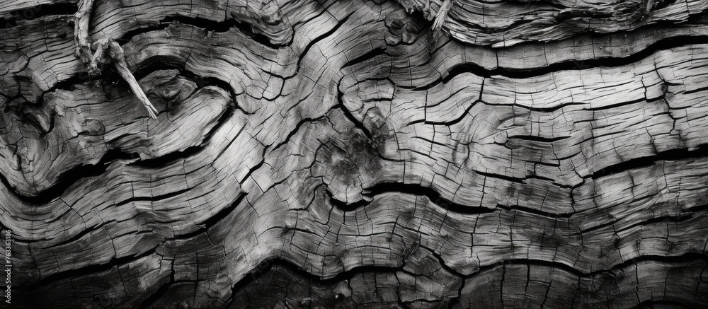 Poster close-up of tree knot on trunk