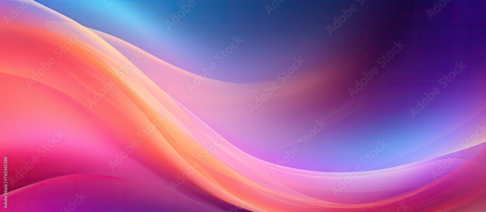Poster abstract colorful background with blurred wave