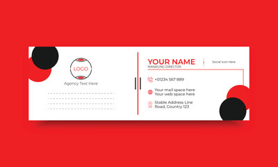 Corporate business email signature template