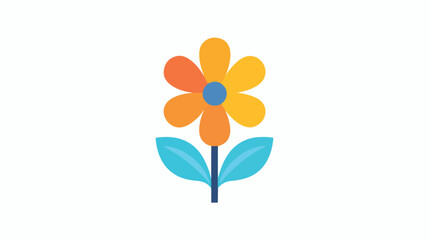 Flower icon. sign for mobile concept and web design.