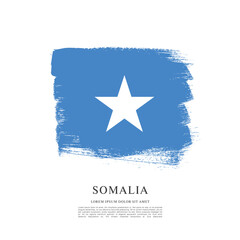 Obraz premium Flag of Somalia vector illustration