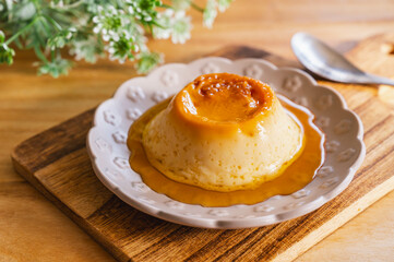 手作りカスタードプリン