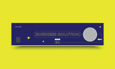 Business marketing  LinkedIn web banner template
