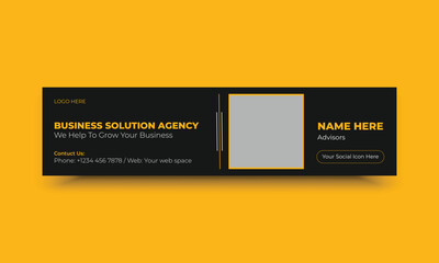 Business marketing  LinkedIn web banner template
