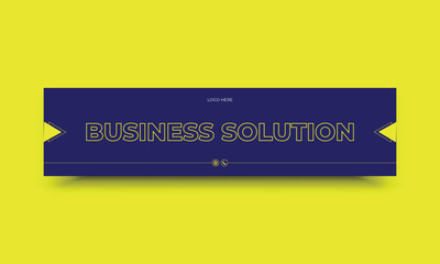 Business marketing  LinkedIn web banner template
