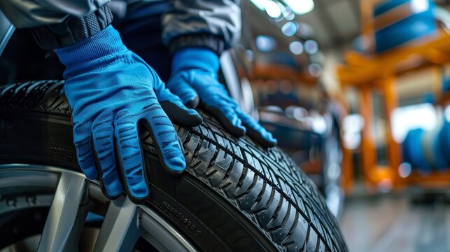 Car care maintenance and servicing, Tires in the auto repair service center