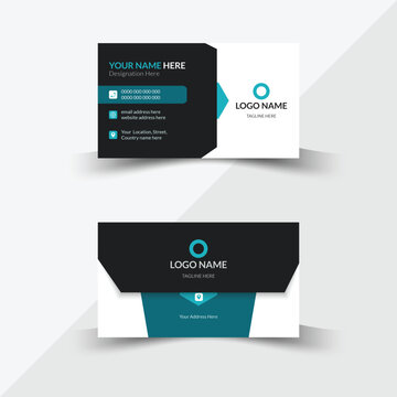 Modern creative corporate business card
design template & name card Double-sided for personal use, Stylish elegant & Vector Illustration. corporate concept Horizontal layout presentation