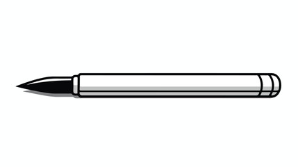 Pen tool icon. Drawing pencil. Simple outline edit 