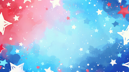 Background image with red white and blue Americana theme