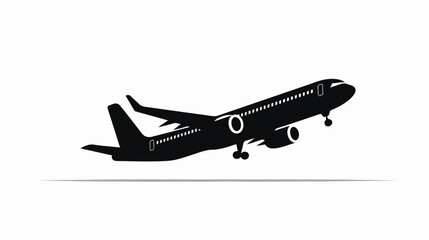 Plane icon vector illustration logo