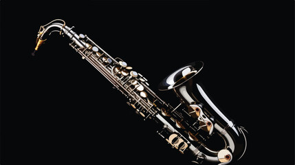 Saxophone silhouette icon