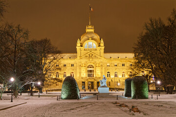 Republicque place in Strasbourg by night © michel