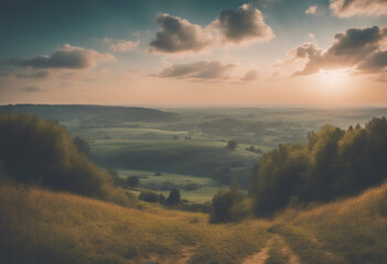 Landscape with sky