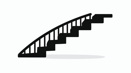 Stair icon flat trendy popular simple