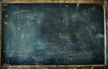 A close-up on a worn blackboard, hinting at years of academic history