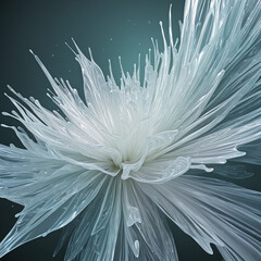 ethereal fairy mist frozen in an abstract futuristic 3d texture isolated on a transparent background, 