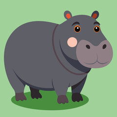 Fototapeta premium hippopotamus vector illustration